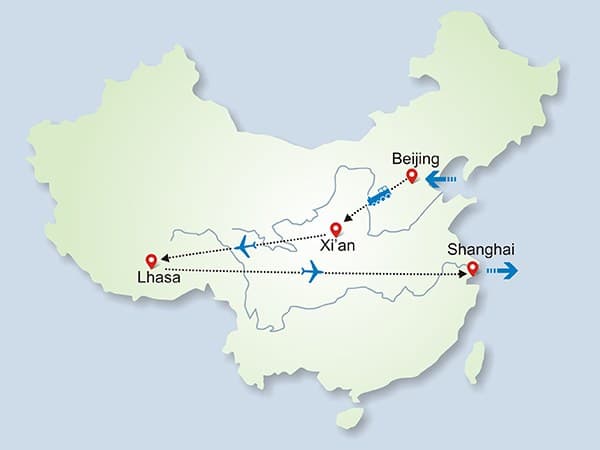 China 拼團 旅遊 到北京-西安-拉薩-上海 11 日遊