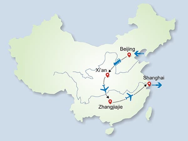 北京-西安-張家界-上海 拼團 旅遊 11 日遊